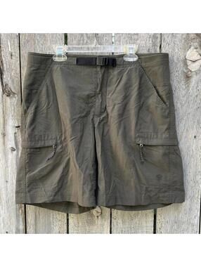 Mountain Hardwear Mesa Nylon 10 Cargo Shorts Active Belt Hiking Camping - flaws